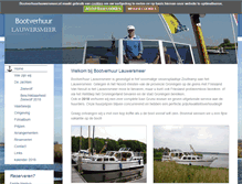 Tablet Screenshot of bootverhuurlauwersmeer.nl